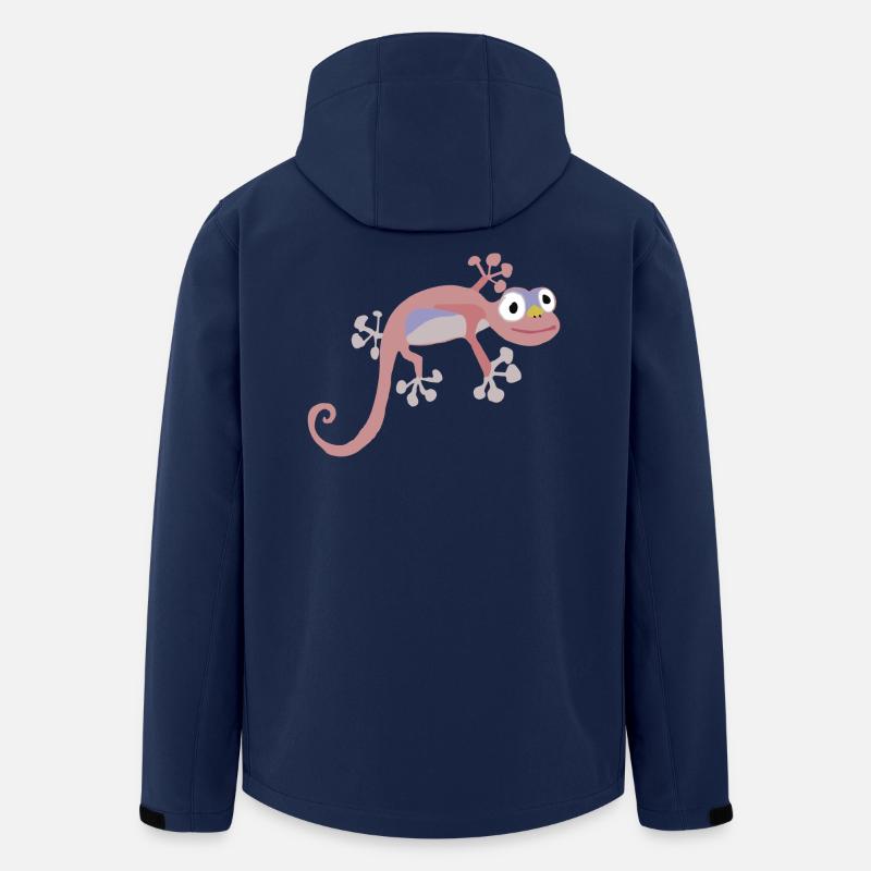 Rangei - Salamandre Rose Délicate - Veste softshell homme en polyester recyclé Stanley/Stella - marine