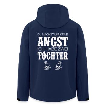 MUTTER VATER VON TÖCHTERN MOM DAD SPRÜCHE GESCHENK - Recycelte Männer Softshell-Jacke von Stanley/Stella - Navy - Hinten - AI Model Male 185 light (185cm)