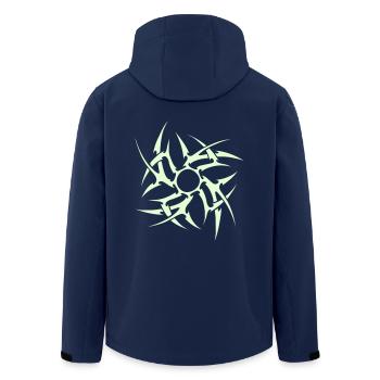 Ninja Star - Men’s Recycled Softshell Jacket by Stanley/Stella - navy - Back - AI Model Male 185 light (185cm)