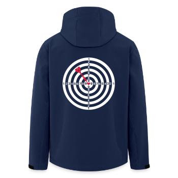 LovedART - Recycelte Männer Softshell-Jacke von Stanley/Stella - Navy - Hinten - AI Model Male 185 light (185cm)