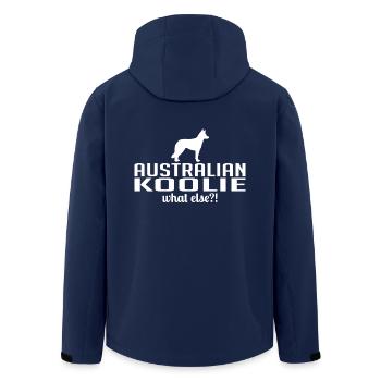 Australian Koolie what else Hunde Spruch Wilsigns - Recycelte Männer Softshell-Jacke von Stanley/Stella - Navy - Hinten - AI Model Male 185 light (185cm)