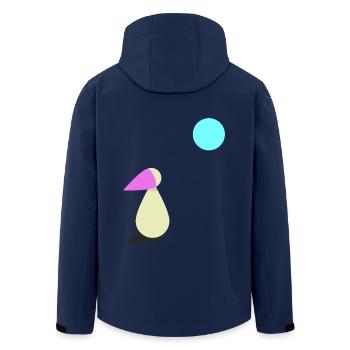 Longing Moonlight Gift - Men’s Recycled Softshell Jacket by Stanley/Stella - navy - Back - AI Model Male 185 light (185cm)
