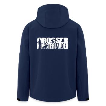 GROSSER MÜNSTERLÄNDER Jagdhund Jagdhunde Wilsigns - Recycelte Männer Softshell-Jacke von Stanley/Stella - Navy - Hinten - AI Model Male 185 light (185cm)