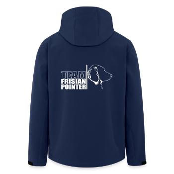 TEAM Braque Frison Chien Chien Wilsigns - Veste softshell homme en polyester recyclé Stanley/Stella - marine - Dos - AI Model Male 185 light (185cm)