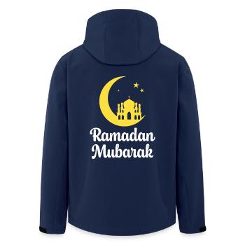 Ramadan Murbarak - Recycelte Männer Softshell-Jacke von Stanley/Stella - Navy - Hinten - AI Model Male 185 light (185cm)