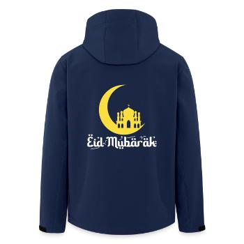Eid Mubarak - Recycelte Männer Softshell-Jacke von Stanley/Stella - Navy - Hinten - AI Model Male 185 light (185cm)