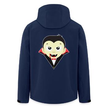 Little Dracula - Halloween vampire bat spirit - Men’s Recycled Softshell Jacket by Stanley/Stella - navy - Back - AI Model Male 185 light (185cm)