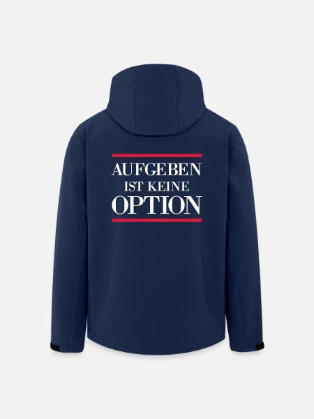 Aufgeben ist keine Option - Fitness motivation - Recycelte Männer Softshell-Jacke von Stanley/Stella - Navy