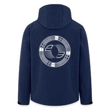 tekno 23 round - Recycelte Männer Softshell-Jacke von Stanley/Stella - Navy - Hinten - AI Model Male 185 light (185cm)