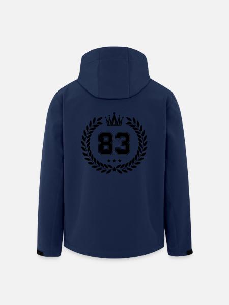 Armoiries 83 - Veste softshell homme en polyester recyclé Stanley/Stella - marine