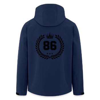 Coat of arms 86 - Men’s Recycled Softshell Jacket by Stanley/Stella - navy - Back - AI Model Male 185 light (185cm)