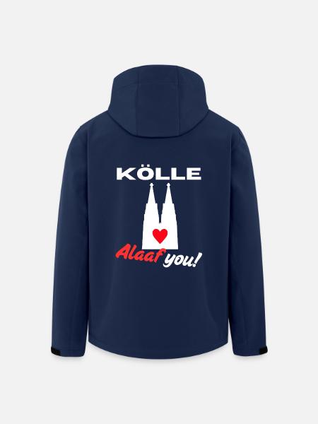 Karneval Köln Kölle Alaaf Kölner Dom Rosenmontag - Recycelte Männer Softshell-Jacke von Stanley/Stella - Navy