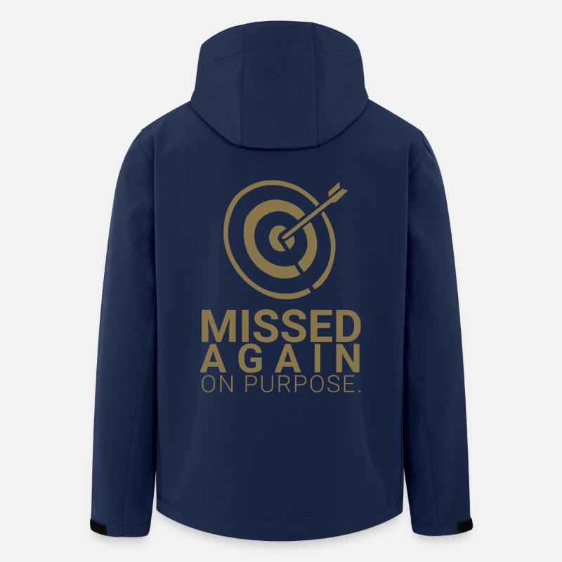 Missed again - on purpose - Recycelte Männer Softshell-Jacke von Stanley/Stella - Navy