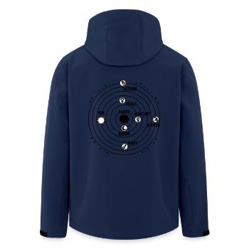 système solaire - Veste softshell homme en polyester recyclé Stanley/Stella - marine - Dos - AI Model Male 185 light (185cm)