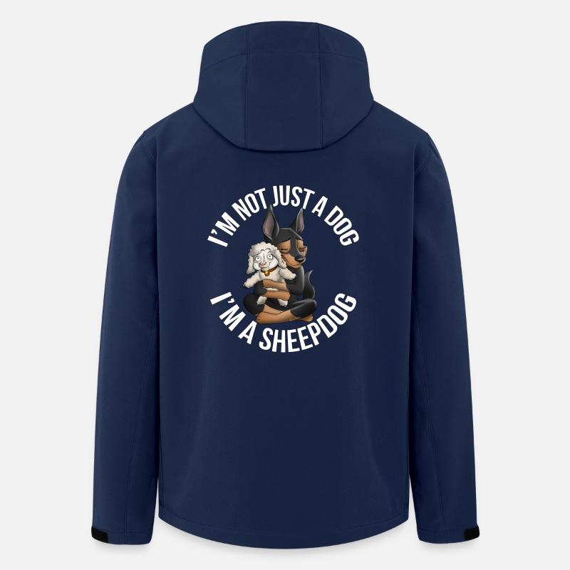 Kelpie Sheep Black Fire - Men’s Recycled Softshell Jacket by Stanley/Stella - navy