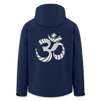 tekno om aum spirale 23 - Recycelte Männer Softshell-Jacke von Stanley/Stella - Navy - Hinten - AI Model Male 185 light (185cm)
