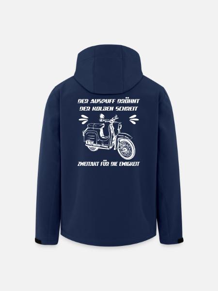 Simson Schwalbe KR 51 Kult Moped - Recycelte Männer Softshell-Jacke von Stanley/Stella - Navy