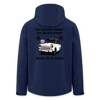  Trabi Trabbi 601 Kult DDr - Recycelte Männer Softshell-Jacke von Stanley/Stella - Navy - Hinten - AI Model Male 185 light (185cm)