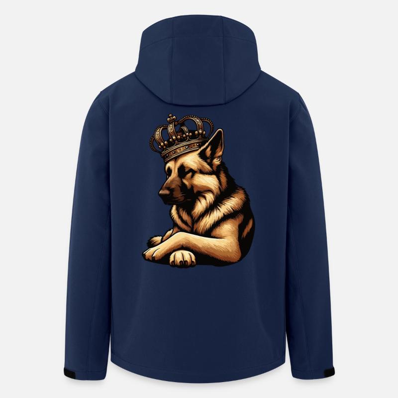Deutscher Schäferhund Schäferhunde Schäferhunde - Recycelte Männer Softshell-Jacke von Stanley/Stella - Navy