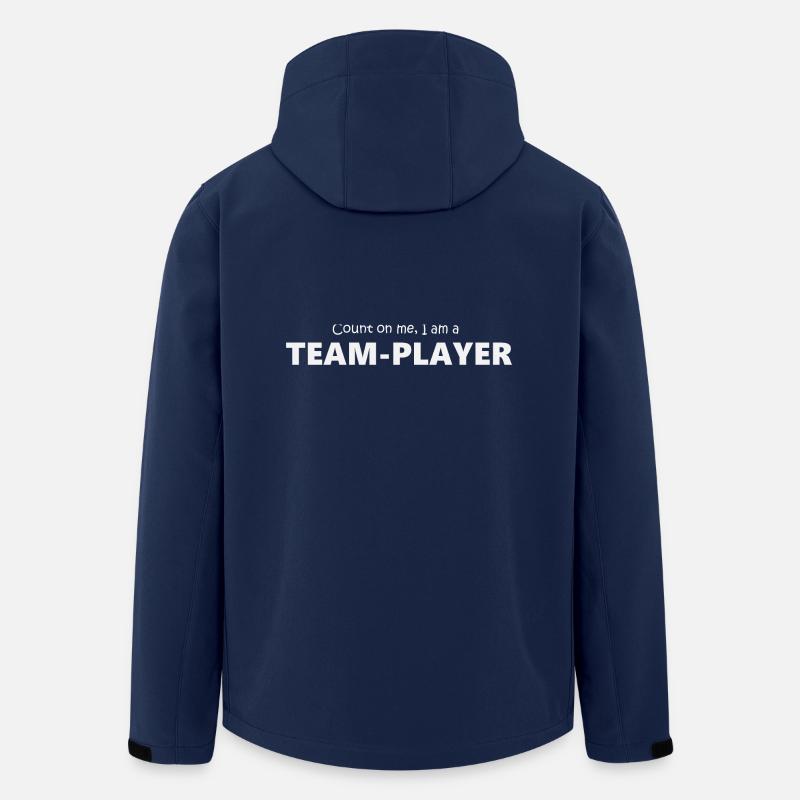 Team player 5 (2174) - Men’s Recycled Softshell Jacket by Stanley/Stella - navy