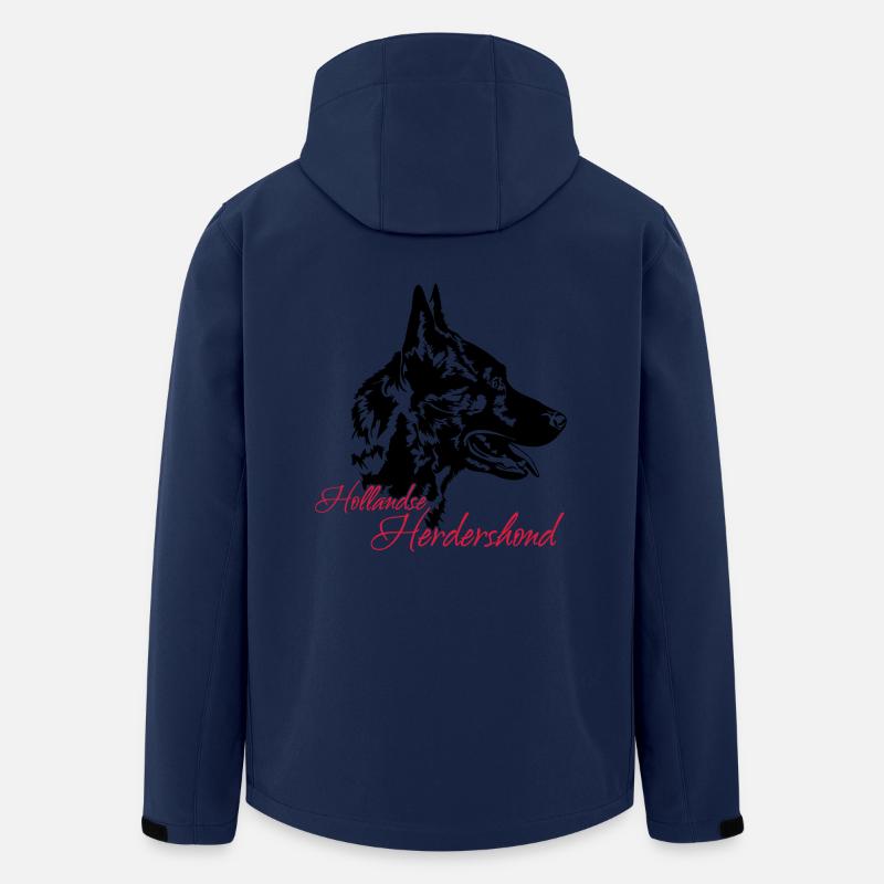 HOLLANDSE HERDERSHOND - Recycelte Männer Softshell-Jacke von Stanley/Stella - Navy
