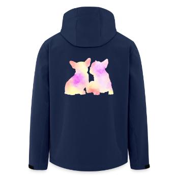 bouledogue français - Veste softshell homme en polyester recyclé Stanley/Stella - marine - Dos - AI Model Male 185 light (185cm)