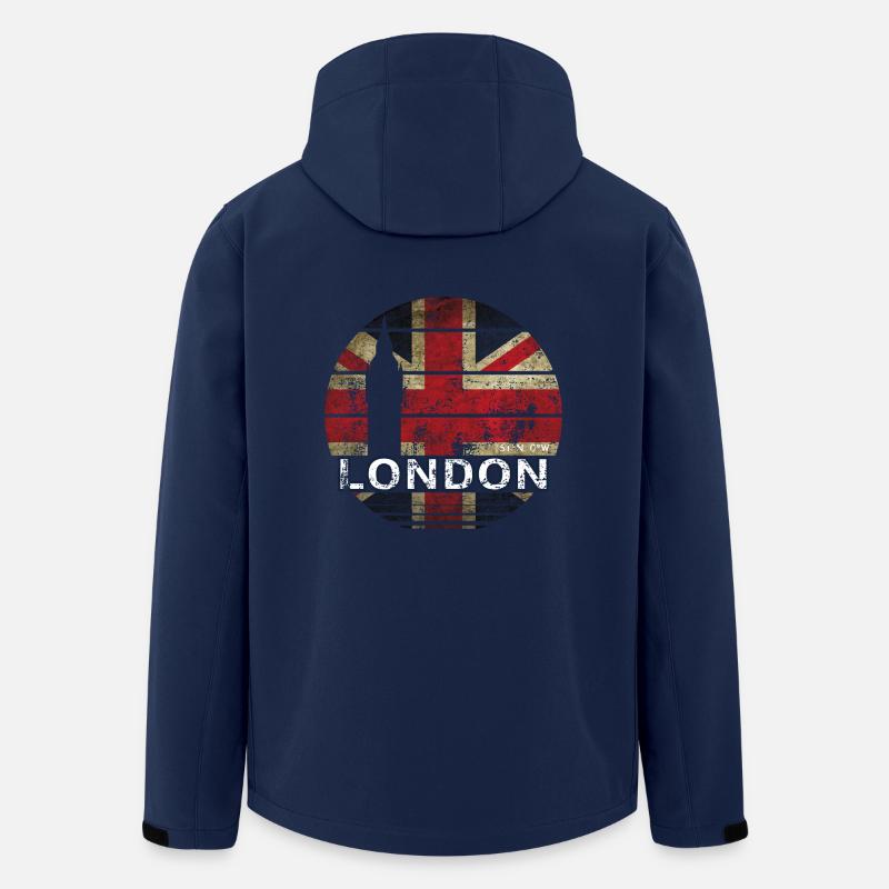 LONDRES ANGLETERRE LONDRES - Veste softshell homme en polyester recyclé Stanley/Stella - marine