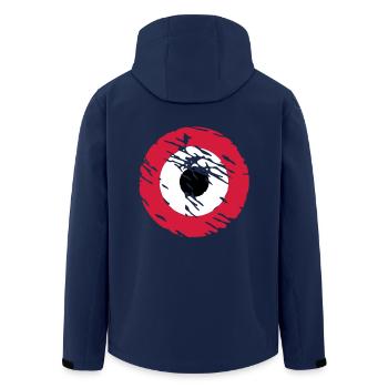 Vintage Mod Sign - Recycelte Männer Softshell-Jacke von Stanley/Stella - Navy - Hinten - AI Model Male 185 light (185cm)