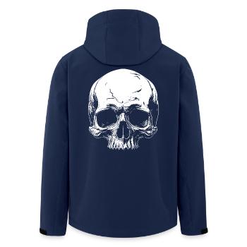 Skull - Men’s Recycled Softshell Jacket by Stanley/Stella - navy - Back - AI Model Male 185 light (185cm)
