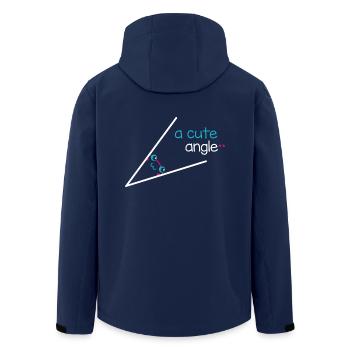 Teacher Shirt- Cute Angle - Men’s Recycled Softshell Jacket by Stanley/Stella - navy - Back - AI Model Male 185 light (185cm)