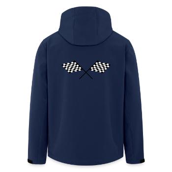 RACING FLAG - Veste softshell homme en polyester recyclé Stanley/Stella - marine - Dos - AI Model Male 185 light (185cm)