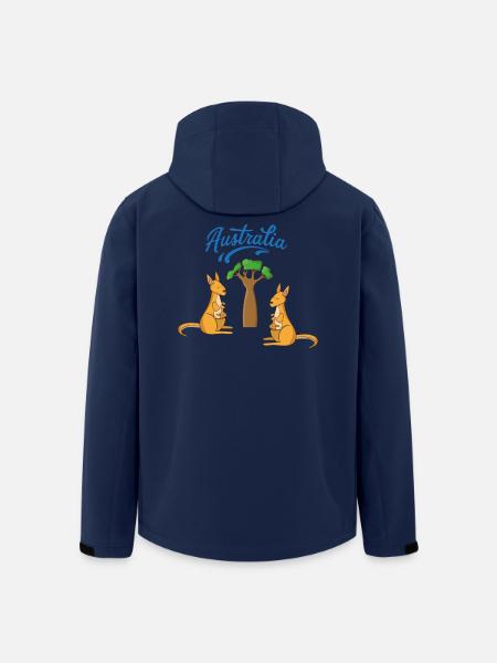Australien - Recycelte Männer Softshell-Jacke von Stanley/Stella - Navy