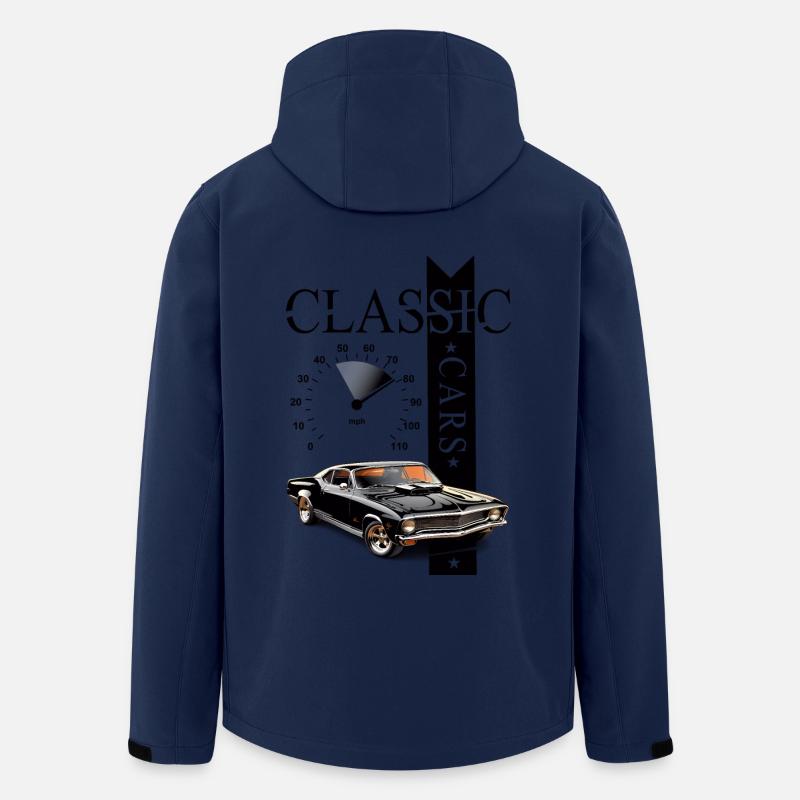 Classic Car - Recycelte Männer Softshell-Jacke von Stanley/Stella - Navy
