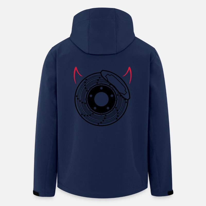 Bremsscheibe mit Hörner 2farbig - Recycelte Männer Softshell-Jacke von Stanley/Stella - Navy