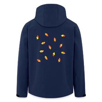 Popsicles in many colors as a gift Idea - Men’s Recycled Softshell Jacket by Stanley/Stella - navy - Back - AI Model Male 185 light (185cm)