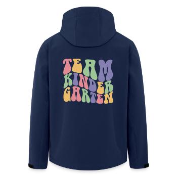 Team Kindergarten Cool Pre-K Lehrer & Schüler Geschenk - Recycelte Männer Softshell-Jacke von Stanley/Stella - Navy - Hinten - AI Model Male 185 light (185cm)