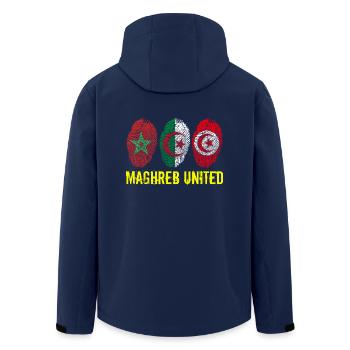 MAGHREB UNITED المغرب - Veste softshell homme en polyester recyclé Stanley/Stella - marine - Dos - AI Model Male 185 light (185cm)