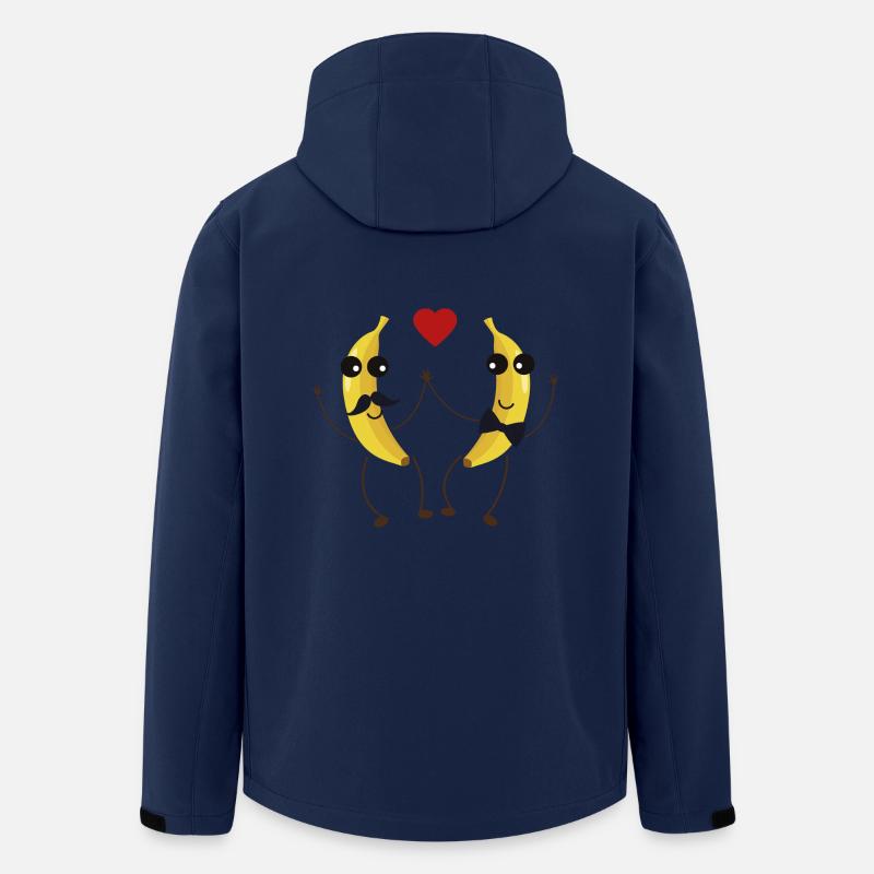 Die Bananen-Liebhaber - Recycelte Männer Softshell-Jacke von Stanley/Stella - Navy