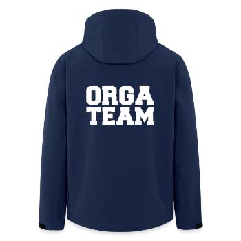 orga-team - Recycelte Männer Softshell-Jacke von Stanley/Stella - Navy - Hinten - AI Model Male 185 light (185cm)