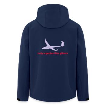 Pilote de planeur Genie planeur glide - Veste softshell homme en polyester recyclé Stanley/Stella - marine - Dos - AI Model Male 185 light (185cm)
