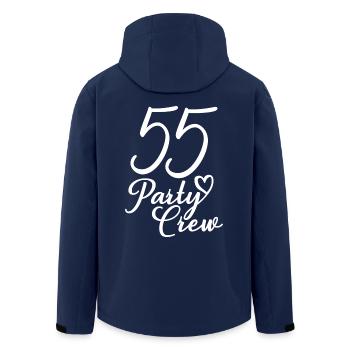 55 Party Crew 55th Birthday Party 55 Years Old - Men’s Recycled Softshell Jacket by Stanley/Stella - navy - Back - AI Model Male 185 light (185cm)