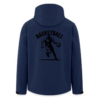 Basketball - Veste softshell homme en polyester recyclé Stanley/Stella - marine - Dos - AI Model Male 185 light (185cm)