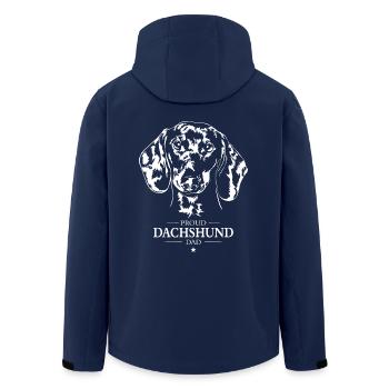 Dachshund Dad Hunde Hund Dackel Wilsigns - Recycelte Männer Softshell-Jacke von Stanley/Stella - Navy - Hinten - AI Model Male 185 light (185cm)