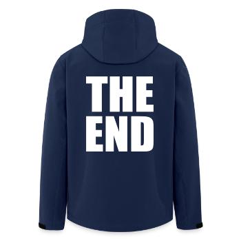 The end - Recycelte Männer Softshell-Jacke von Stanley/Stella - Navy - Hinten - AI Model Male 185 light (185cm)