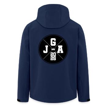 Jga 2025 Krone Junggesellen - Recycelte Männer Softshell-Jacke von Stanley/Stella - Navy - Hinten - AI Model Male 185 light (185cm)