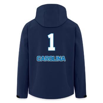 Carolina - Veste softshell homme en polyester recyclé Stanley/Stella - marine - Dos - AI Model Male 185 light (185cm)