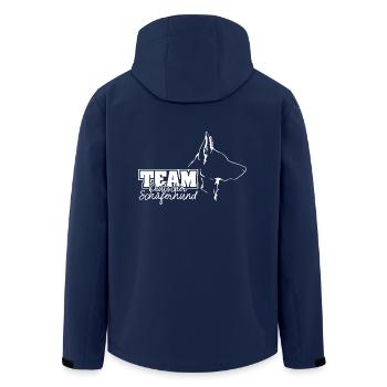 TEAM BERGER ALLEMAND Profil Chiens Wilsigns - Veste softshell homme en polyester recyclé Stanley/Stella - marine - Dos - AI Model Male 185 light (185cm)