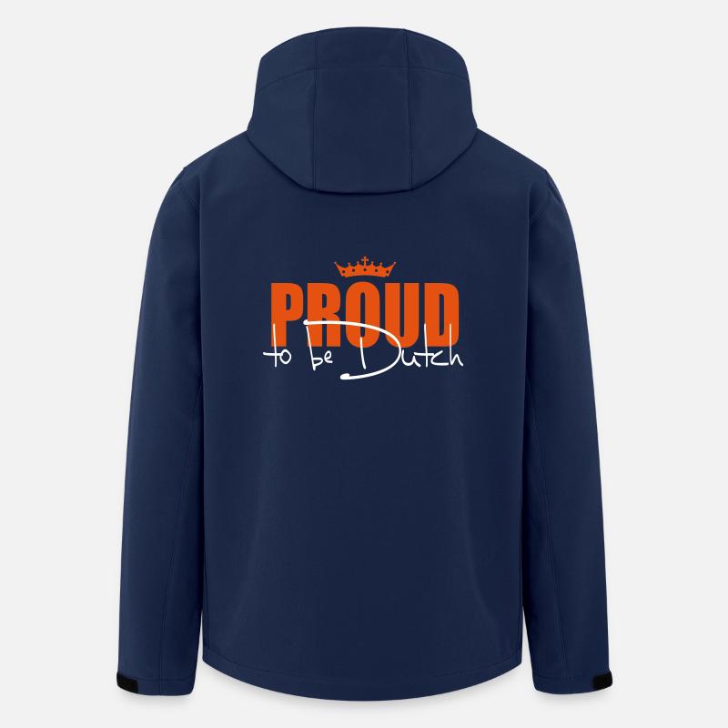 Proud to be Dutch - Recycelte Männer Softshell-Jacke von Stanley/Stella - Navy