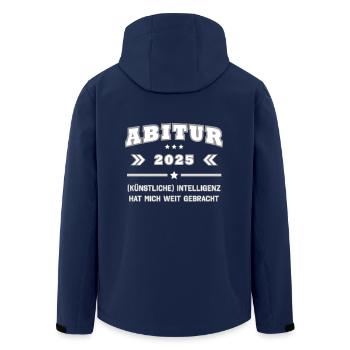 Abitur 2025 - KI hat mich weit gebracht - Recycelte Männer Softshell-Jacke von Stanley/Stella - Navy - Hinten - AI Model Male 185 light (185cm)