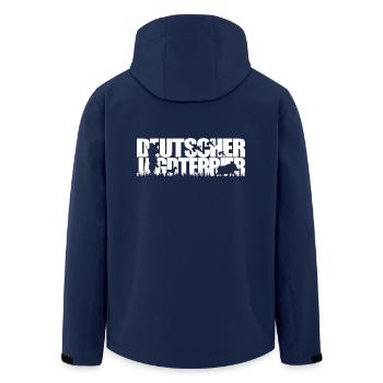 DEUTSCHER JAGDTERRIER Jagdhunde Jagdhund Wilsigns - Recycelte Männer Softshell-Jacke von Stanley/Stella - Navy - Hinten - AI Model Male 185 light (185cm)